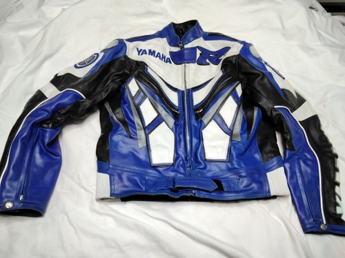 Giacca moto pelle yamaha super - giacca,