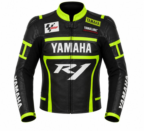Giacca moto pelle yamaha - giacca,
