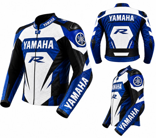 Giacca moto pelle yamaha - moto,