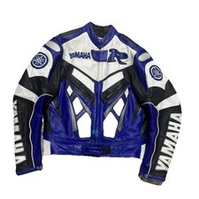 Giacca Moto Pelle Uomo Yamaha